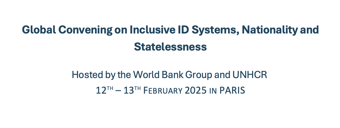 Global Convening on Inclusive Digital ID Systems, Nationality, and Statelessness